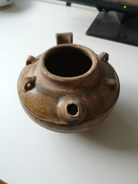 古玩陶瓷四系壺拍賣，當(dāng)前價(jià)格380元
