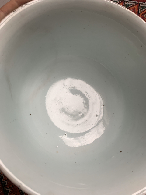 古玩陶瓷豆青釉撇口碗拍賣，當(dāng)前價(jià)格14800元