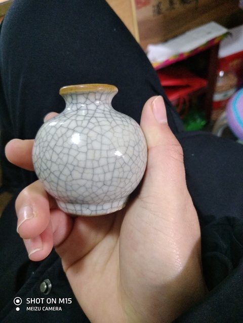 古玩陶瓷哥釉小罐拍賣，當前價格13800元