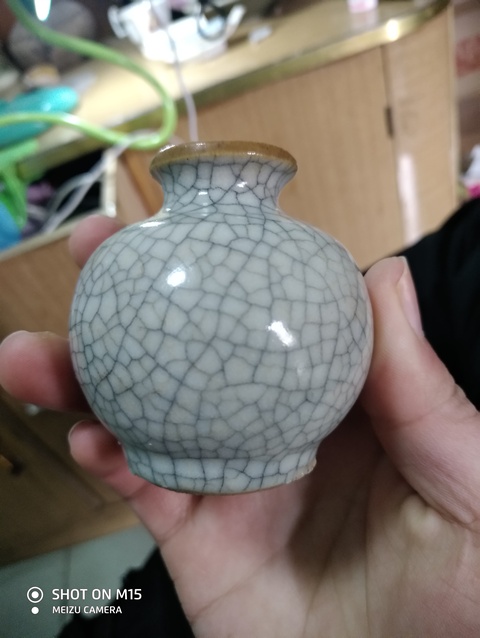 古玩陶瓷哥釉小罐拍賣，當前價格13800元