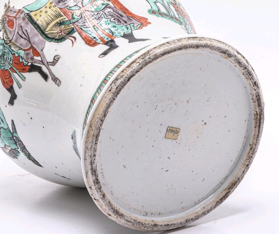 古玩陶瓷五彩將軍罐拍賣，當前價格12500元