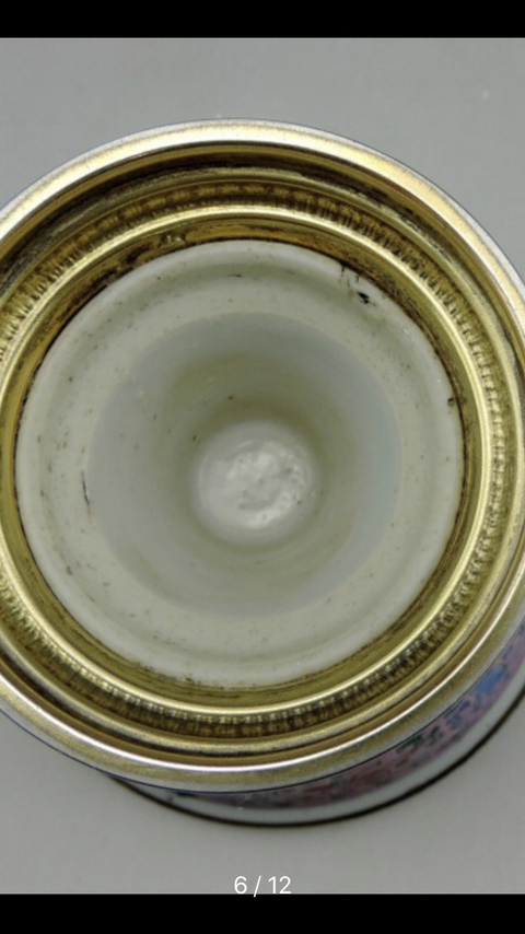 古玩陶瓷粉彩高足碗拍賣，當前價格7500元