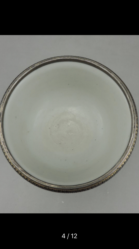 古玩陶瓷粉彩高足碗拍賣，當前價格7500元