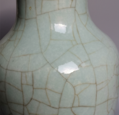 古玩陶瓷哥釉瓶拍賣，當前價格14800元