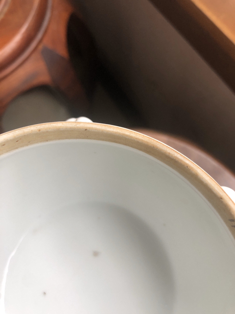 古玩陶瓷淺絳彩粥罐拍賣，當(dāng)前價(jià)格7000元