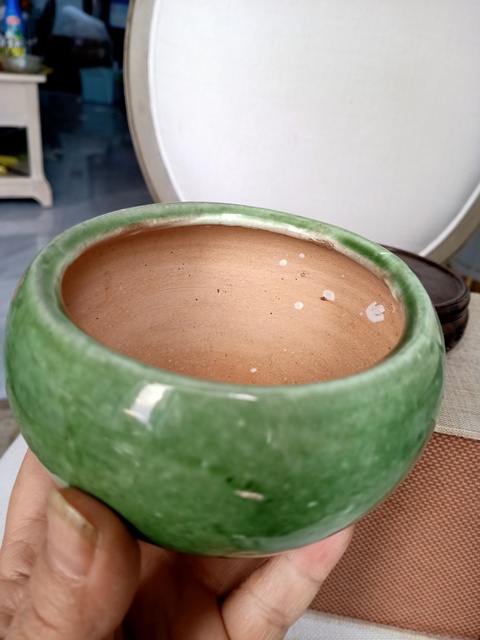 古玩陶瓷清末，優(yōu)品同款蘋果綠釉三足爐拍賣，當(dāng)前價格222元