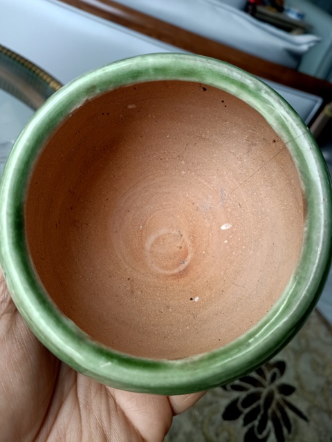 古玩陶瓷清末，優(yōu)品同款蘋果綠釉三足爐拍賣，當(dāng)前價格222元