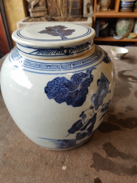 古玩陶瓷青花罐拍賣，當前價格6880元