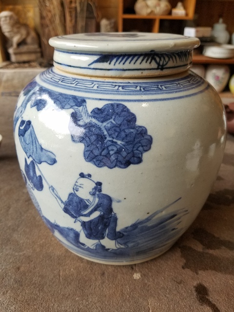 古玩陶瓷青花罐拍賣，當前價格6880元