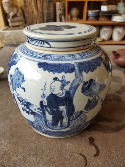 古玩陶瓷青花罐拍賣，當前價格6880元