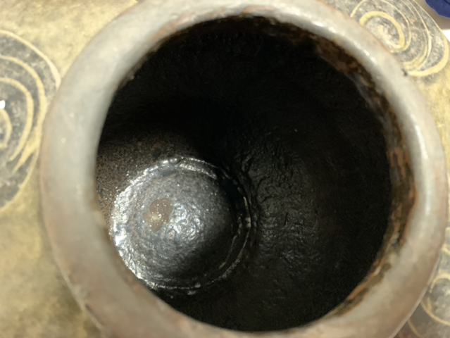 古玩陶瓷黃釉刻花罐拍賣，當(dāng)前價格5800元