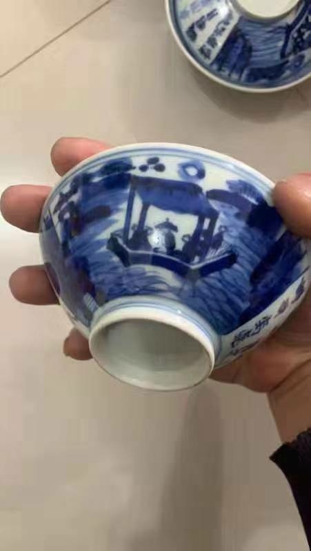 古玩陶瓷青花蓋碗拍賣，當前價格8800元