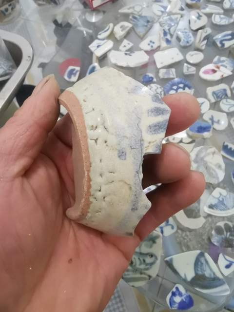 古玩陶瓷青花標本拍賣，當前價格10500元