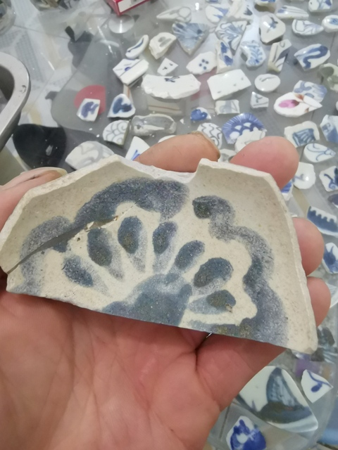 古玩陶瓷青花標本拍賣，當前價格10500元