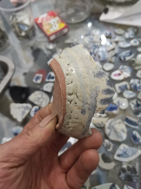 古玩陶瓷青花標本拍賣，當前價格10500元