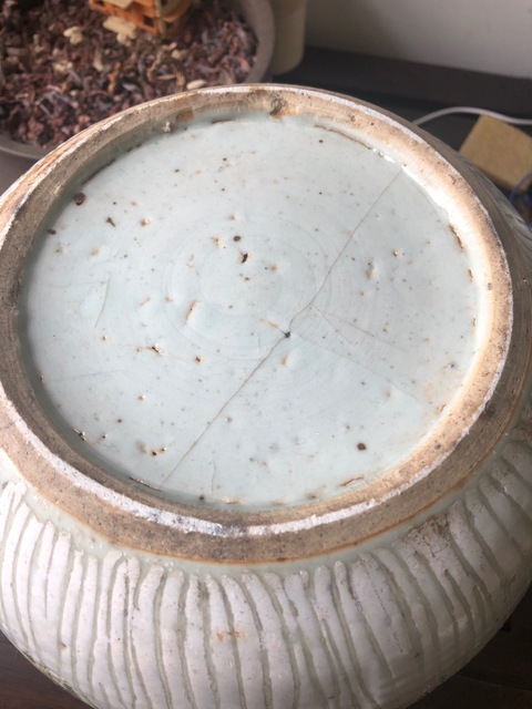 古玩陶瓷粉彩白菜紋西瓜罐拍賣，當前價格12880元