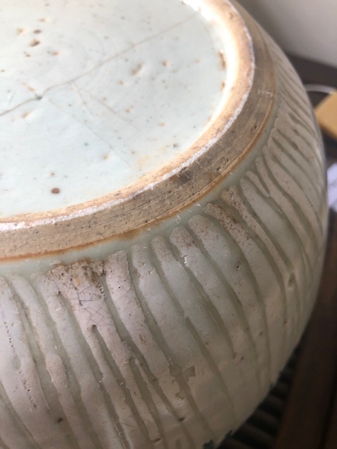 古玩陶瓷粉彩白菜紋西瓜罐拍賣，當前價格12880元