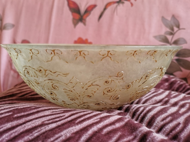 古玩玉器玉碗拍賣，當前價格5800元