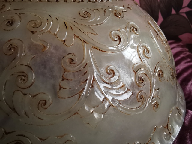 古玩玉器玉碗拍賣，當前價格5800元