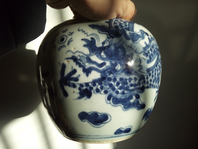 古玩陶瓷青花罐拍賣，當前價格8500元