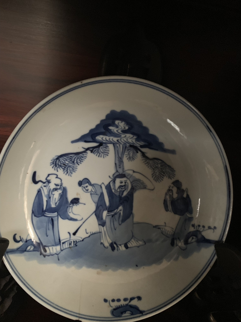 古玩陶瓷青花盤拍賣，當(dāng)前價格5600元