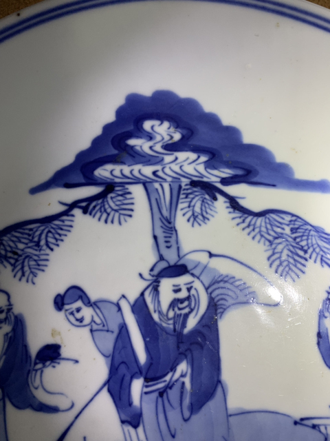 古玩陶瓷青花盤拍賣，當(dāng)前價格5600元