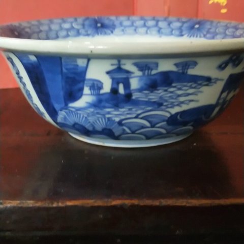 古玩陶瓷青花碗拍賣(mài)，當(dāng)前價(jià)格4800元