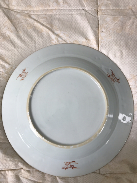 古玩陶瓷粉彩花卉盤拍賣，當前價格6500元