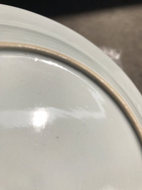 古玩陶瓷粉彩花卉盤拍賣，當前價格6500元