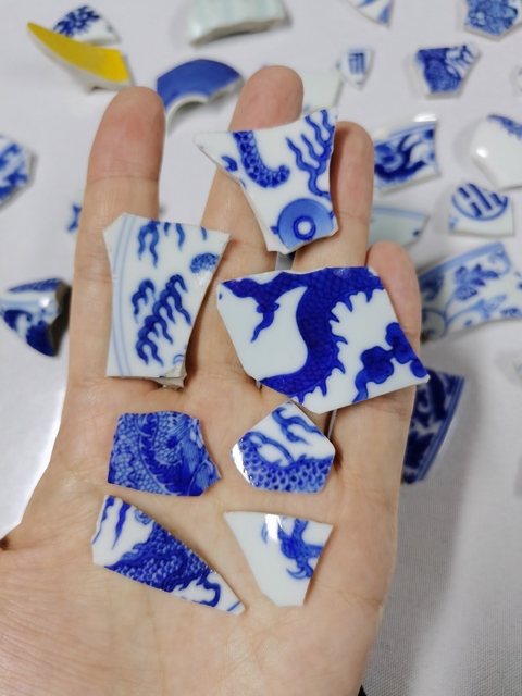 古玩陶瓷青花標本拍賣，當前價格8800元