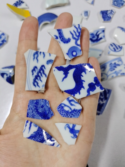 古玩陶瓷青花標本拍賣，當前價格8800元