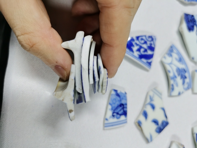 古玩陶瓷青花標本拍賣，當前價格8800元