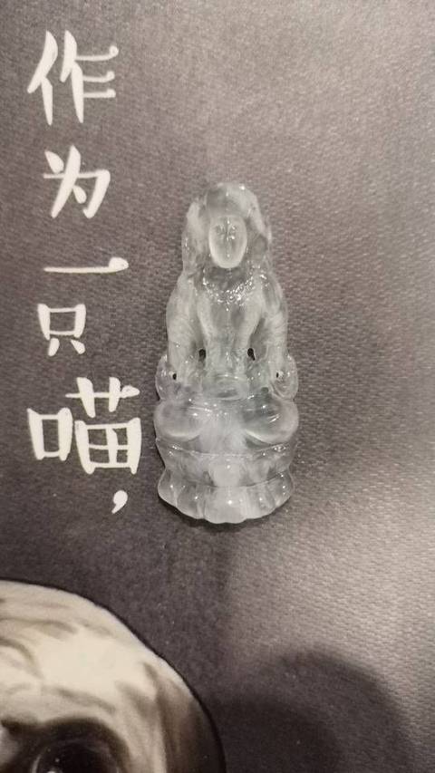 古玩玉器翡翠冰種觀音拍賣，當(dāng)前價(jià)格6500元