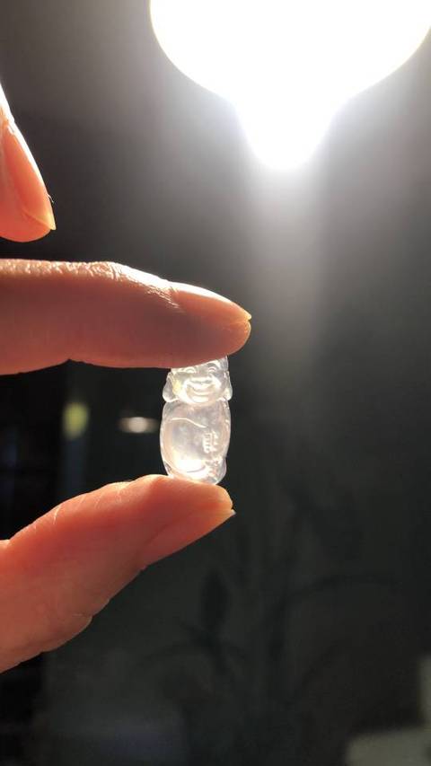 古玩玉器翡翠佛拍賣，當前價格3800元