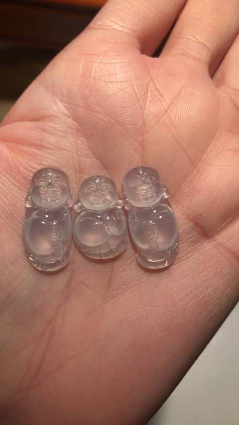 古玩玉器翡翠佛拍賣，當前價格3800元