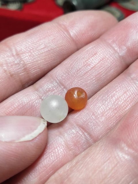 古玩玉器清代瑪瑙平安環拍賣，當前價格13800元