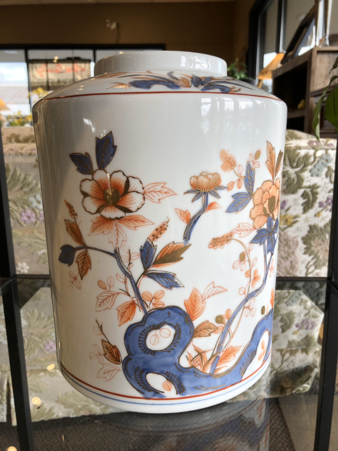 古玩陶瓷青花礬紅罐拍賣，當前價格4000元