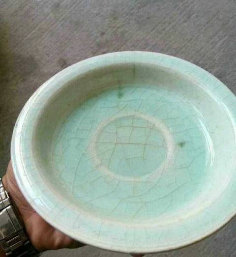 古玩陶瓷青瓷洗拍賣，當前價格3000元