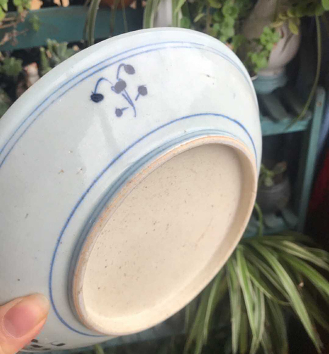 古玩陶瓷青花夔龍紋盤拍賣，當前價格3000元