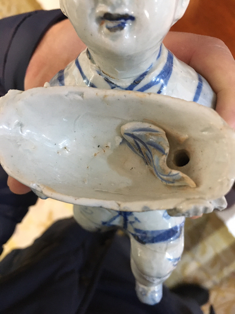 古玩陶瓷青花瓷塑拍賣，當前價格2000元