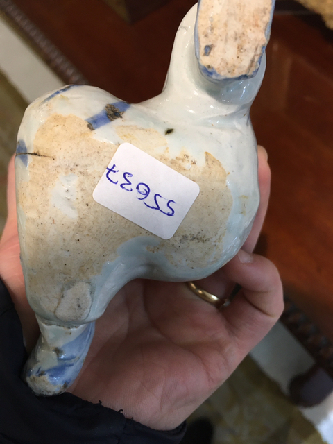 古玩陶瓷青花瓷塑拍賣，當前價格2000元