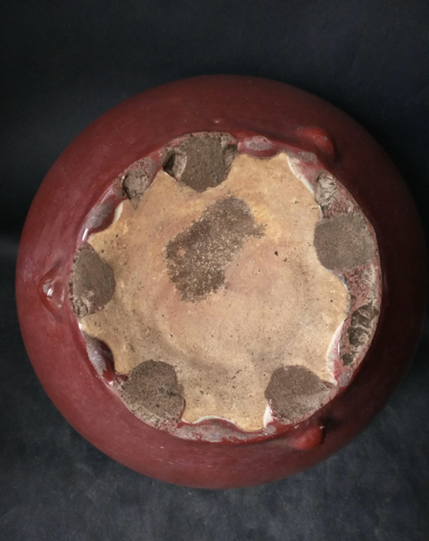 古玩陶瓷紅釉瓷爐拍賣，當(dāng)前價格13800元