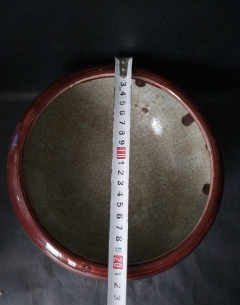 古玩陶瓷紅釉瓷爐拍賣，當(dāng)前價格13800元