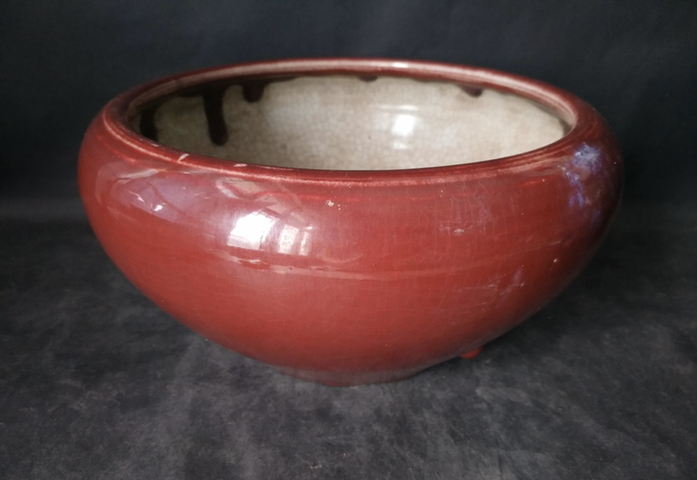 古玩陶瓷紅釉瓷爐拍賣，當(dāng)前價格13800元