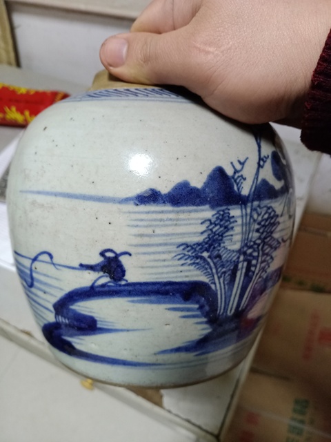 古玩陶瓷青花罐拍賣，當前價格10000元