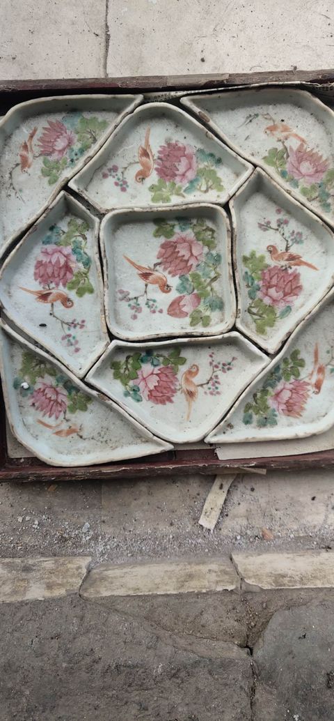 古玩陶瓷九攢盤拍賣，當前價格10000元