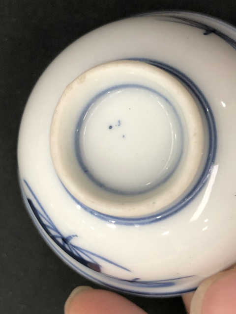 古玩陶瓷青花小杯拍賣(mài)，當(dāng)前價(jià)格7000元