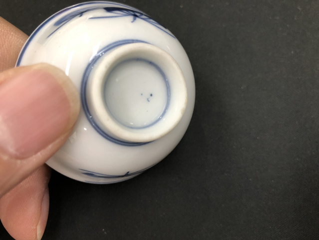 古玩陶瓷青花小杯拍賣(mài)，當(dāng)前價(jià)格7000元