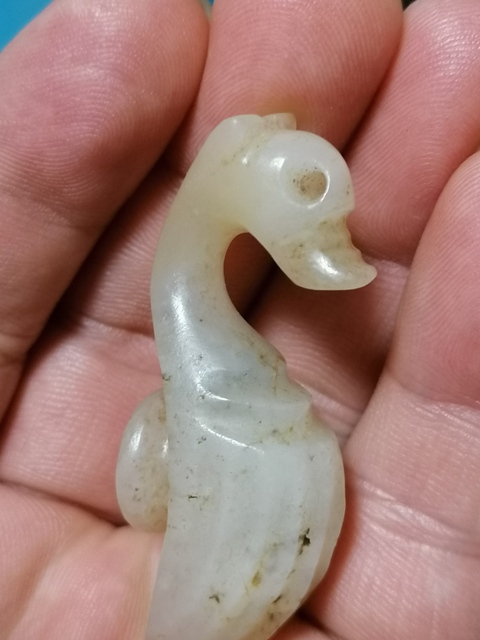 古玩玉器和田玉龍首帶鉤拍賣，當(dāng)前價(jià)格4000元