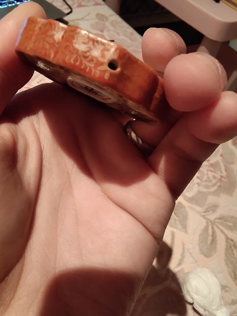 古玩陶瓷粉彩描金花卉紋瓷掛件拍賣，當前價格5000元